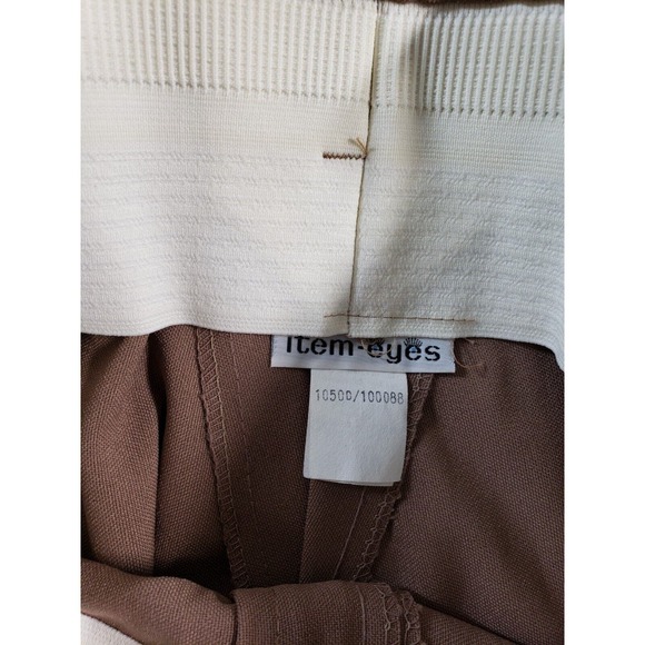 VINTAGE Item Eyes Pants Sz 18 Brown Belted Elastic Waist Ladies Made in USA NWT - Picture 6 of 16
